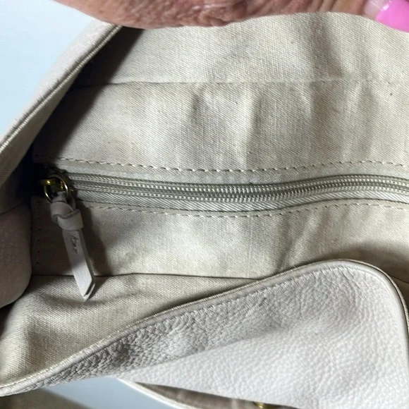 The Sak Antique White Cream Leather Bag Happy & Free - Picture 7 of 10